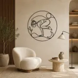 Crow Pose Balance Metal Wall Art | Yoga and Meditation Wall Decor - lifestyle view 5