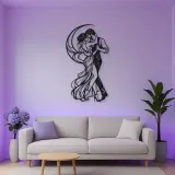 Moonlit Slow Dance Metal Wall Art | Movement Silhouette Decor