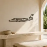 Citation II Airplane Silhouette Metal Wall Art, Metal Aircraft Silhouette, Aviation Wall Decor, Aviator Decor - lifestyle view 3