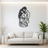 Expecting Parents Metal Wall Art | Family Silhouette Decor
