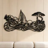 Mediterranean Sail Metal Wall Art | Coastal and Nautical Wall Decor - lifestyle view 5