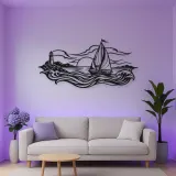 Sailboat Horizon Metal Wall Art | Coastal and Nautical Wall Decor