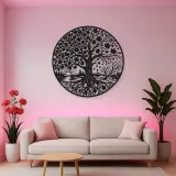 Maple Tree Seasons Metal Wall Art | Botanical Metal Wall Decor