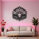 Sunrise Mandala Metal Wall Art | Spiritual Boho Metal Decor