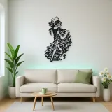 Flamenco Flow Metal Wall Art | Movement Silhouette Decor
