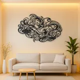 Koi Water Flow Metal Wall Art | Coastal and Nautical Wall Decor