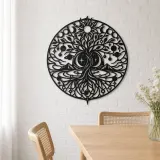 Constellation Tree Metal Wall Art | Botanical Metal Wall Decor - lifestyle view 4