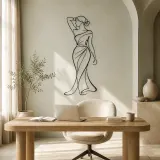 Modern Venus Fashion Metal Wall Art | Classical Figure Wall Decor - lifestyle view 4