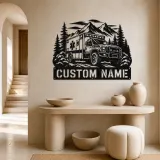 Personalized Mountain Rescue Ambulance Metal Wall Art - lifestyle view 3