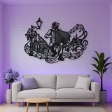 Accordion Street Music Metal Wall Art | Music Room Wall Decor
