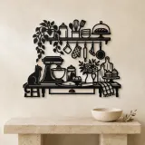Baker Kitchen Line Metal Wall Art | Cozy Home Metal Decor - lifestyle view 3