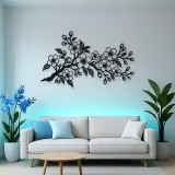 Cherry Blossom Branch Metal Wall Art | Botanical Metal Wall Decor