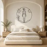 Mountain Pose Flow Metal Wall Art | Yoga and Meditation Wall Decor - lifestyle view 2