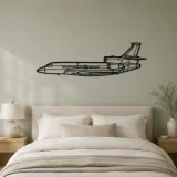 Falcon 7X Airplane Silhouette Metal Wall Art, Metal Aircraft Silhouette, Aviation Wall Decor, Aviator Decor - lifestyle view 2
