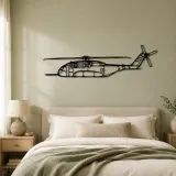 CH-53K King Stallion Helicopter Silhouette Metal Wall Art, Home Decor, Birthday Gift, Aircraft Silhouette - lifestyle view 2