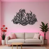 Seahorse Garden Metal Wall Art | Coastal and Nautical Wall Decor