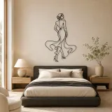 Red Carpet Turn Metal Wall Art | Fashion Figure Wall Decor - lifestyle view 5