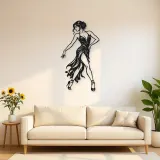 Tango Solo Figure Metal Wall Art | Movement Silhouette Decor