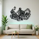 Accordion Street Music Metal Wall Art | Music Room Wall Decor
