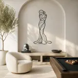 Quiet Self Embrace Metal Wall Art | Feminine Figure Wall Decor - lifestyle view 4