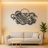 Jellyfish Drift Metal Wall Art | Coastal and Nautical Wall Decor