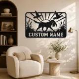 Personalized Retriever Duck Hunting Metal Wall Art - lifestyle view 5