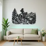 Rider on Trail Metal Wall Art | Equestrian Wall Decor