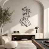 Dancing Close Embrace Metal Wall Art | Romantic Couple Decor - lifestyle view 4