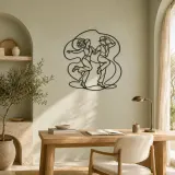 Tap Dance Rhythm Metal Wall Art | Couple Dance Wall Decor - lifestyle view 4