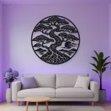 Bonsai Balance Metal Wall Art | Botanical Metal Wall Decor