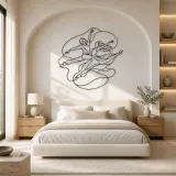 Contemporary Leap Metal Wall Art | Dance Silhouette Wall Decor - lifestyle view 2