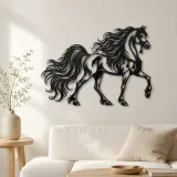 Cartel de metal Perfil de Caballo Árabe | Decoración Ecuestre