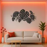 Monstera Leaf Rhythm Metal Wall Art | Botanical Metal Wall Decor