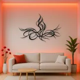Rising Energy Lines Metal Wall Art | Modern Abstract Metal Decor
