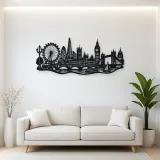 London Skyline Flow Metal Wall Art | Travel and City Wall Decor