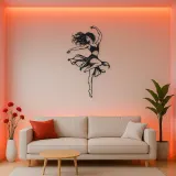 Contemporary Dance Turn Metal Wall Art | Movement Silhouette Decor