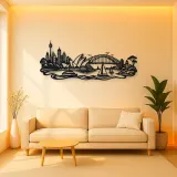 Sydney Harbour Flow Metal Wall Art | Travel and City Wall Decor