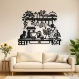 Baker Kitchen Line Metal Wall Art | Cozy Home Metal Decor