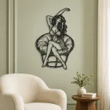 Morning Stretch Metal Wall Art | Movement Silhouette Decor - lifestyle view 2