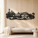 Sydney Harbour Flow Metal Wall Art | Travel and City Wall Decor - lifestyle view 5