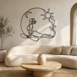 Cobra Pose Rise Metal Wall Art | Yoga and Meditation Wall Decor - lifestyle view 3