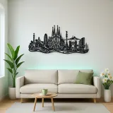 Barcelona Architecture Metal Wall Art | Travel and City Wall Decor