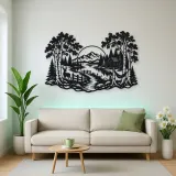 Birch Tree Path Metal Wall Art | Botanical Metal Wall Decor