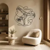 Breakdance Windmill Metal Wall Art | Dance Silhouette Wall Decor - lifestyle view 5