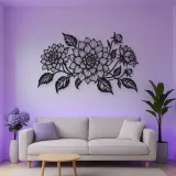 Dahlia Bloom Metal Wall Art | Botanical Metal Wall Decor
