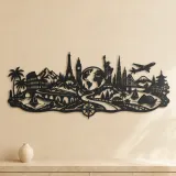 Endless Wanderlust Path Metal Wall Art | Modern Abstract Metal Decor - lifestyle view 3