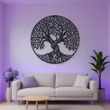 Two Trees Embrace Metal Wall Art | Botanical Metal Wall Decor