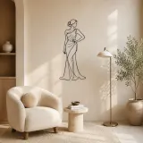 Elegant Hand on Hip Metal Wall Art | Romantic Couple Decor - lifestyle view 5