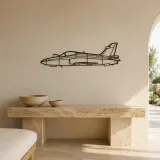Hawk 200 Airplane Silhouette Metal Wall Art, Metal Aircraft Silhouette, Aviation Wall Decor, Aviator Decor - lifestyle view 3