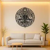 Constellation Tree Metal Wall Art | Botanical Metal Wall Decor